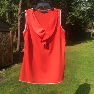 Vibrant Orange lightweight Top! Flattering!